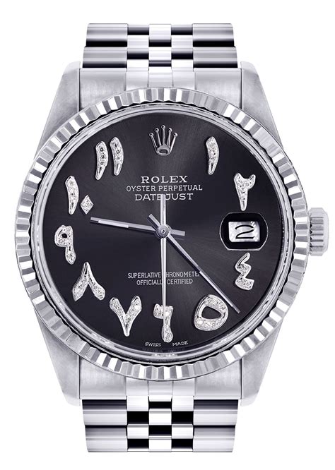 rolex datejust 36 arabic numerals blackdial|Rolex Datejust 36 price.